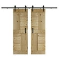 thumbnail image 1 of Coast Sequoia 48 in x 84 in S Series DIY Knotty Wood Double Sliding Barn Door With Hardware Kit (Unfinished), 1 of 5