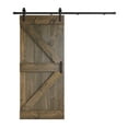 thumbnail image 1 of Coast Sequoia Inc Coast Sequoia 36in x 84in K Series Pine Wood Sliding Barn Door With Hardware Kit Smoky Gray, 1 of 5