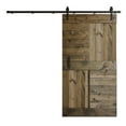 thumbnail image 1 of Coast Sequoia Inc Coast Sequoia 42in x 84in S Series Pine Wood Sliding Barn Door With Hardware Kit Aged Barrel, 1 of 5