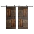 thumbnail image 1 of Coast Sequoia Inc Coast Sequoia 48in./60in./72in./84in. x 84in. S Series Multi-Color Pine Wood Double Sliding Barn Door With Hardware Kit Kona, 1 of 5