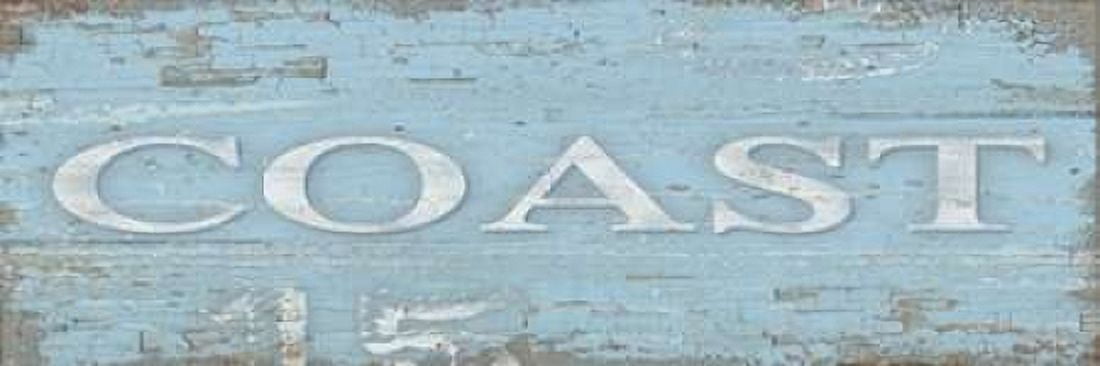 Coast Sign Canvas Art - Julie Paton (8 x 24)