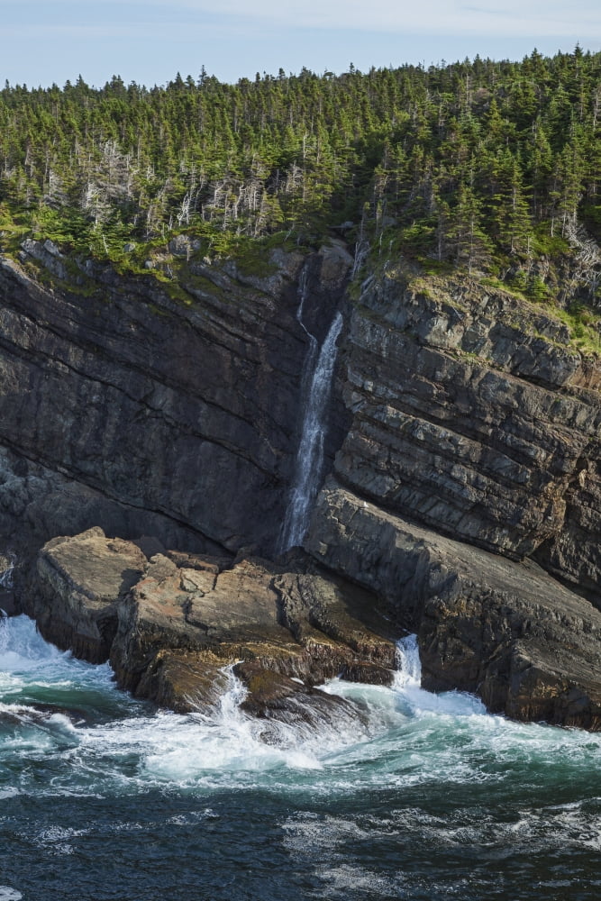 Coast Southeast of Pouch Cove (Killick Coast) Avalon Peninsula Newfoundland Canada Canvas Art - Carl Bruemmer Design Pics (24 x 38)