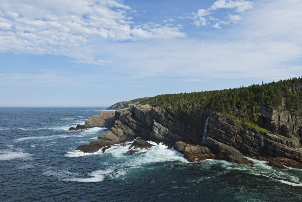 Coast Southeast of Pouch Cove (Killick Coast) Avalon Peninsula Newfoundland Canada Canvas Art - Carl Bruemmer Design Pics (38 x 24)