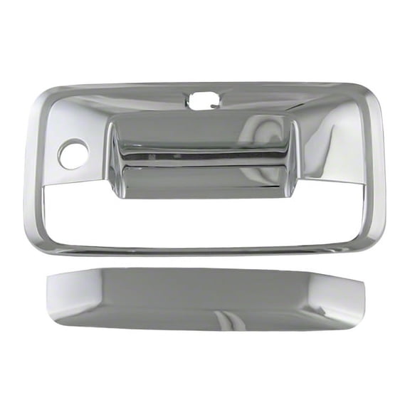 Coast To Coast CCITGH65530 Tailgate Handle Cover; Chrome Plated; With Keyhole