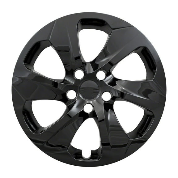 Coast To Coast IWC53917BLK Wheel Cover; 17 Inch; 6 Spoke; Gloss Black; Plastic; Set Of 4