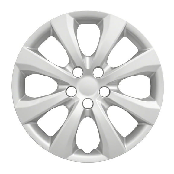 Coast To Coast IWC54216S Wheel Cover; 16 Inch; Eight Spoke; Painted Silver; ABS Plastic; Set Of 4