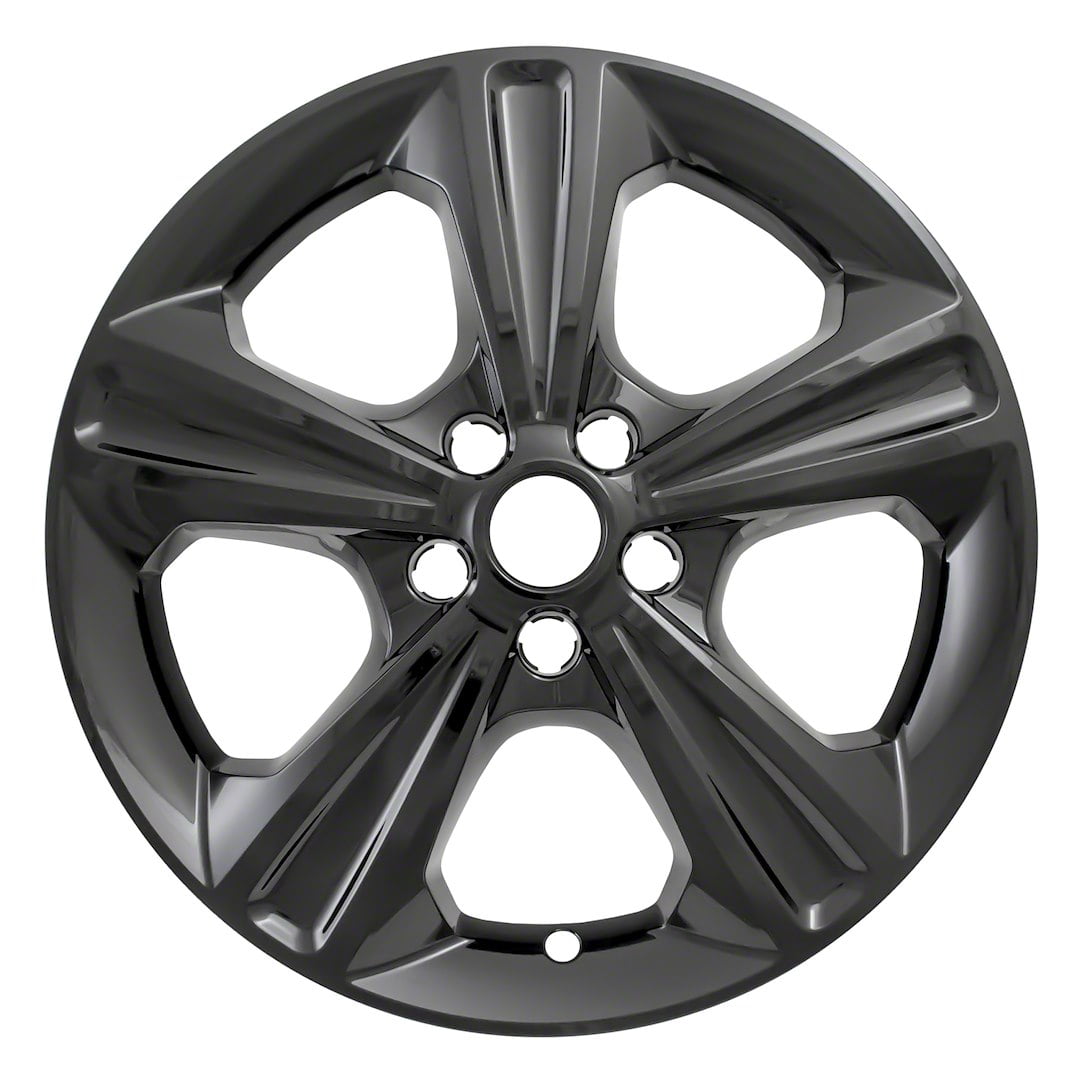 Coast to Coast International 17 in. Wheel Covers Plastic Gloss Black, 4 Pack