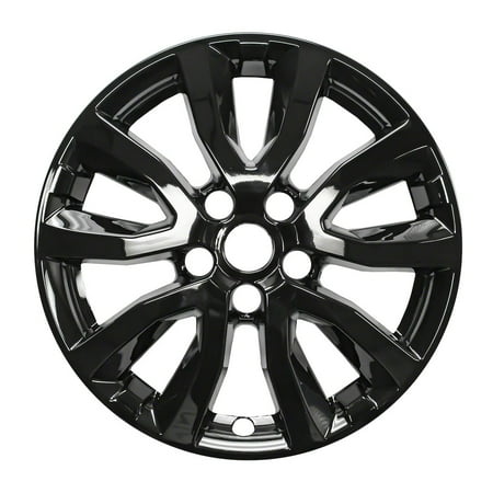 Coast To Coast IWCIMP433BLK Wheel Skin; IMPOSTOR ®; 17 Inch; 5 V Spokes; Snap-On; Painted; Gloss Black; ABS Plastic; Set Of 4