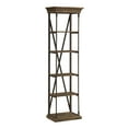 thumbnail image 1 of Coast To Coast Imports Corbin Medium Brown Single Etagere with Crown Molded Top, 1 of 3