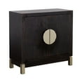 thumbnail image 1 of Coast To Coast Imports Medici 2-Door Wood Cabinet in Black and Gold, 1 of 7