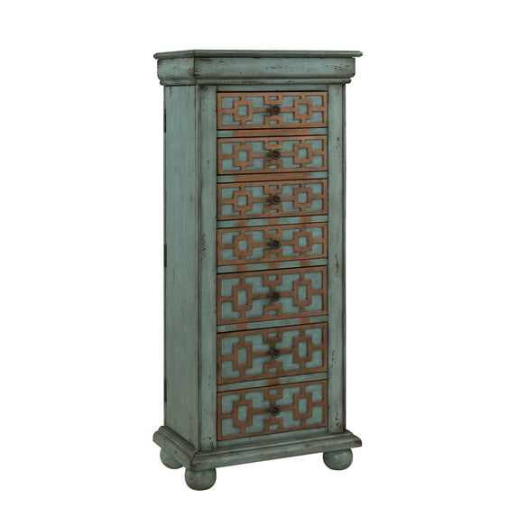 Coast To Coast 67415 Keller Blue Jewelry Armoire