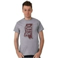 thumbnail image 1 of Coast With The Most Mississippi Men's Graphic T Shirt Tees Brisco Brands S, 1 of 4