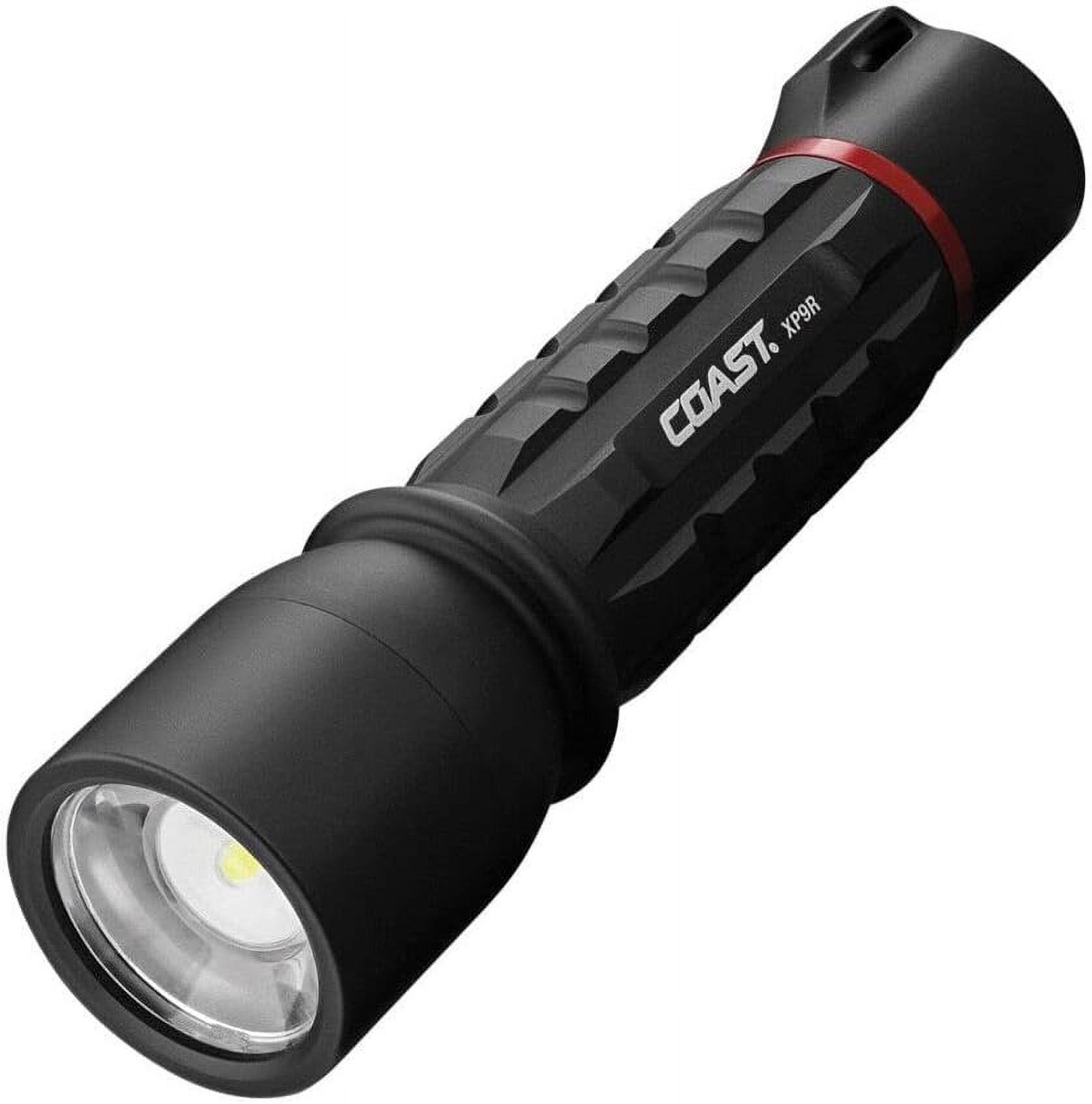 Coast XP9R Torcia LED 1200 Lumen – Ricaricabile USB-C, Dual Power, Messa A Fuoco Slide Focus, Alluminio, IP54