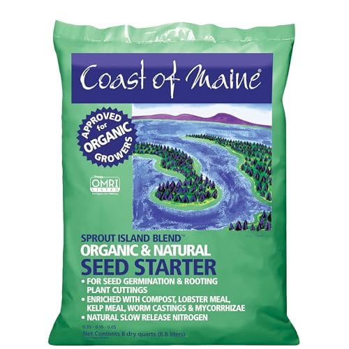 Coast Of Maine Sprout Island Blend Organic Seed Starter - Seed Germination, Mycorrhizae - 8 qt