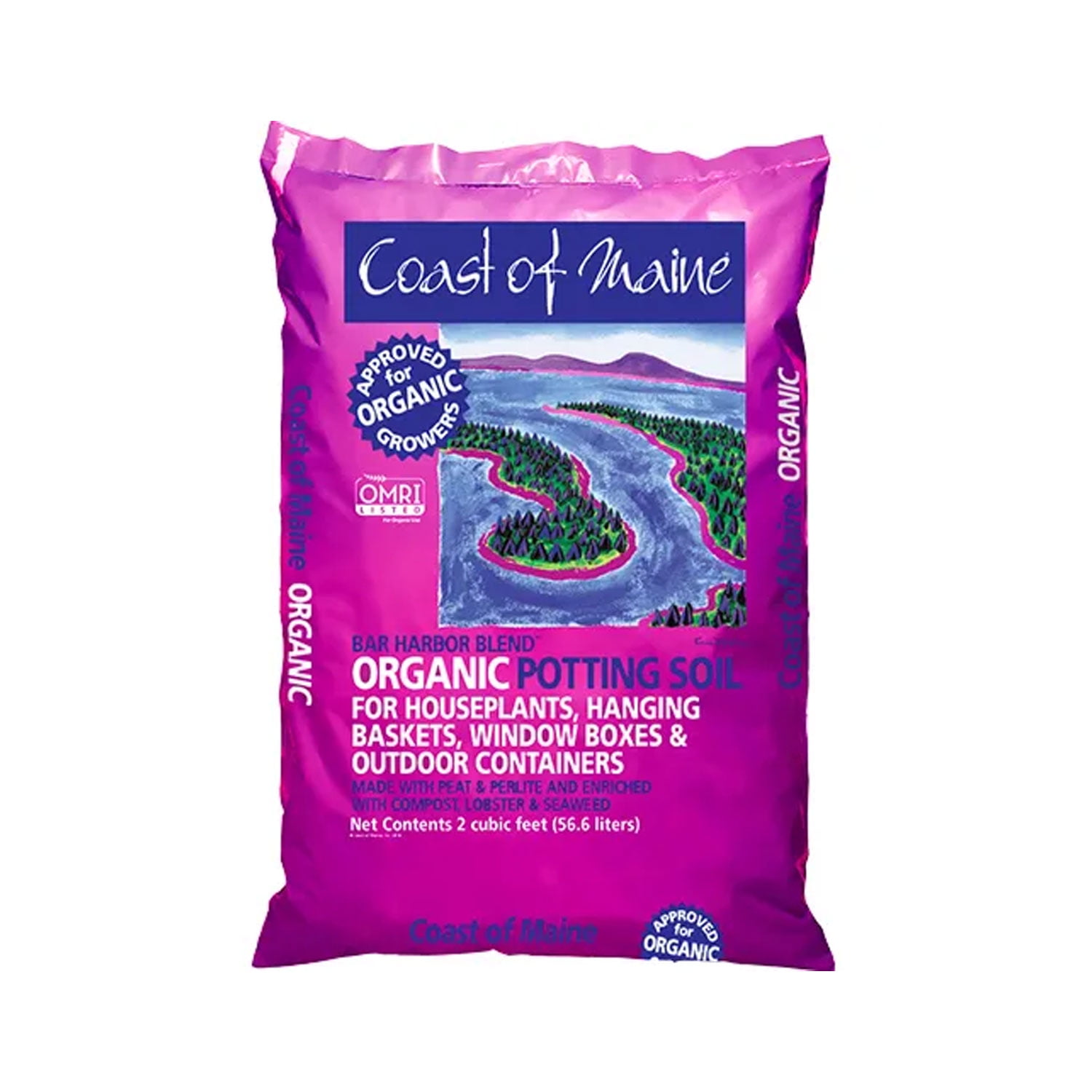Coast of Maine Bar Harbor Blend Organic Potting Soil, 2 Cubic Feet (10 Pack)