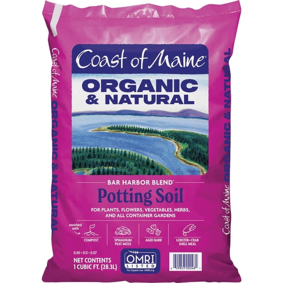 Coast of Maine Bar Harbor Blend Organic Potting Soil - Pack of 12