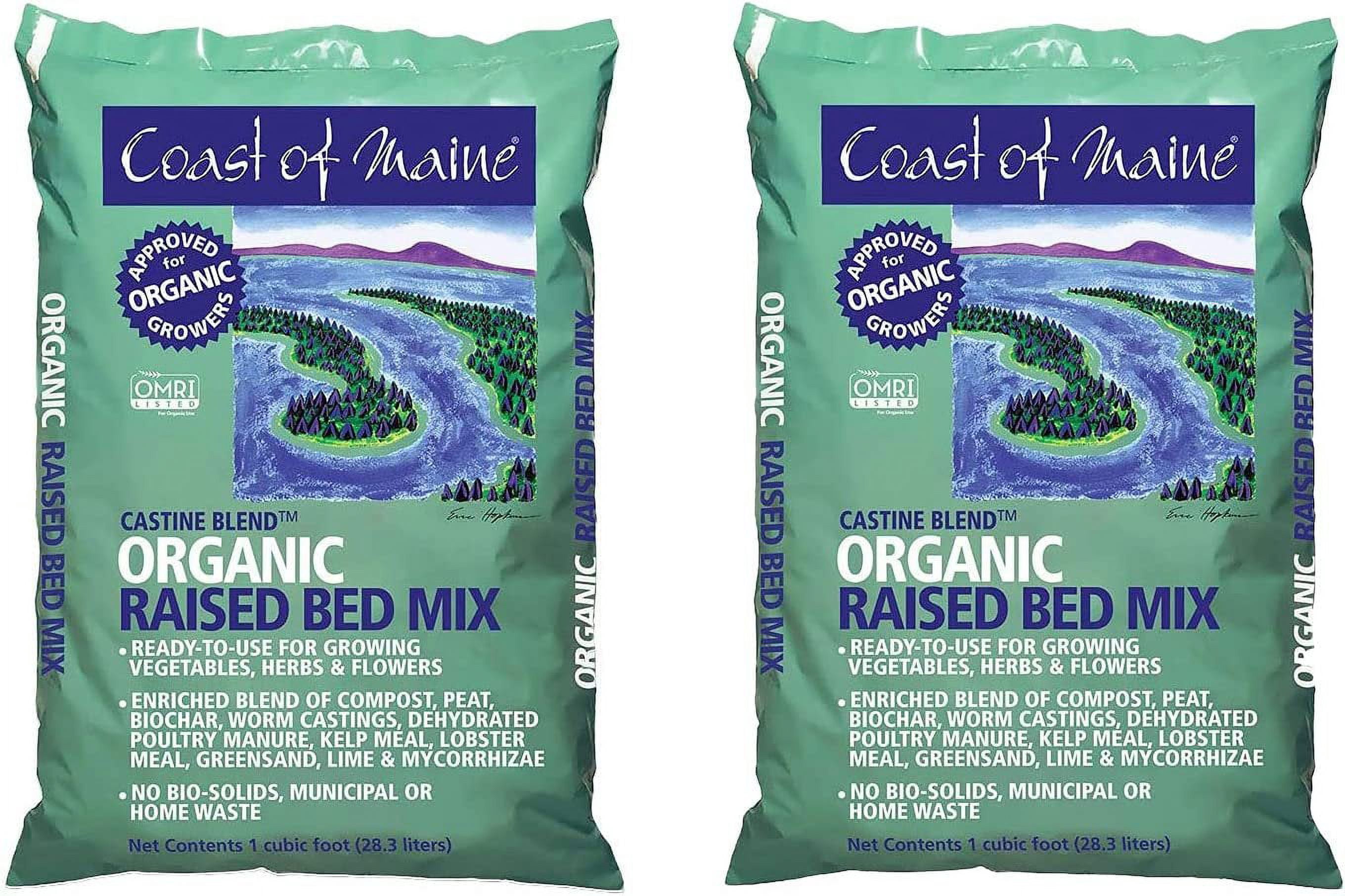 Coast of Maine Castine Blend Organic Raised Bed Soil Mix with All ...