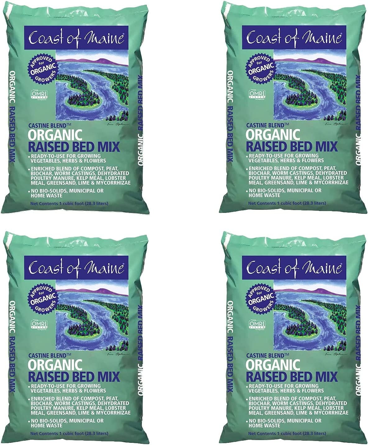 Coast of Maine Castine Blend Organic Raised Bed Soil Mix with All