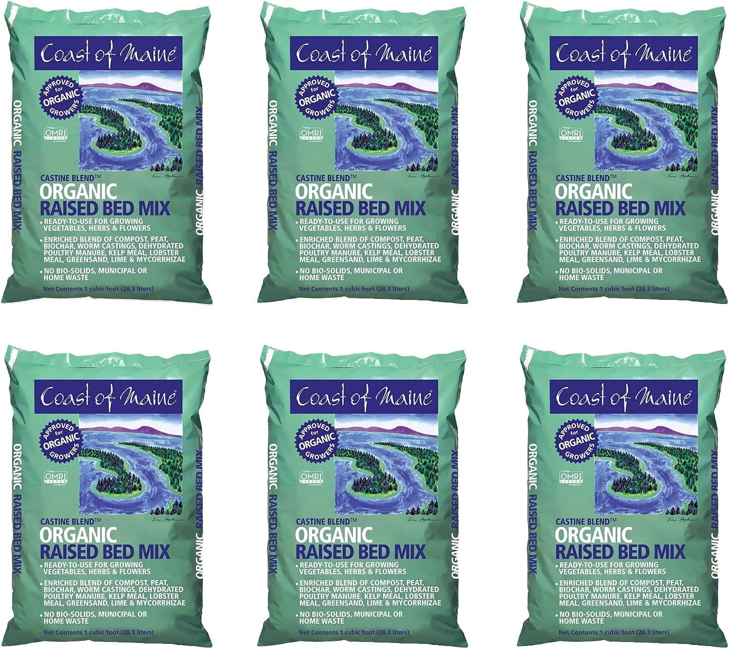 Coast of Maine Castine Blend Organic Raised Bed Soil Mix for Vegetables