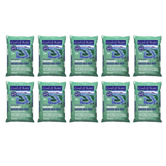Coast of Maine Castine Blend Raised Bed Gardening Soil Mix, 1 Cu Ft (10 Pack)