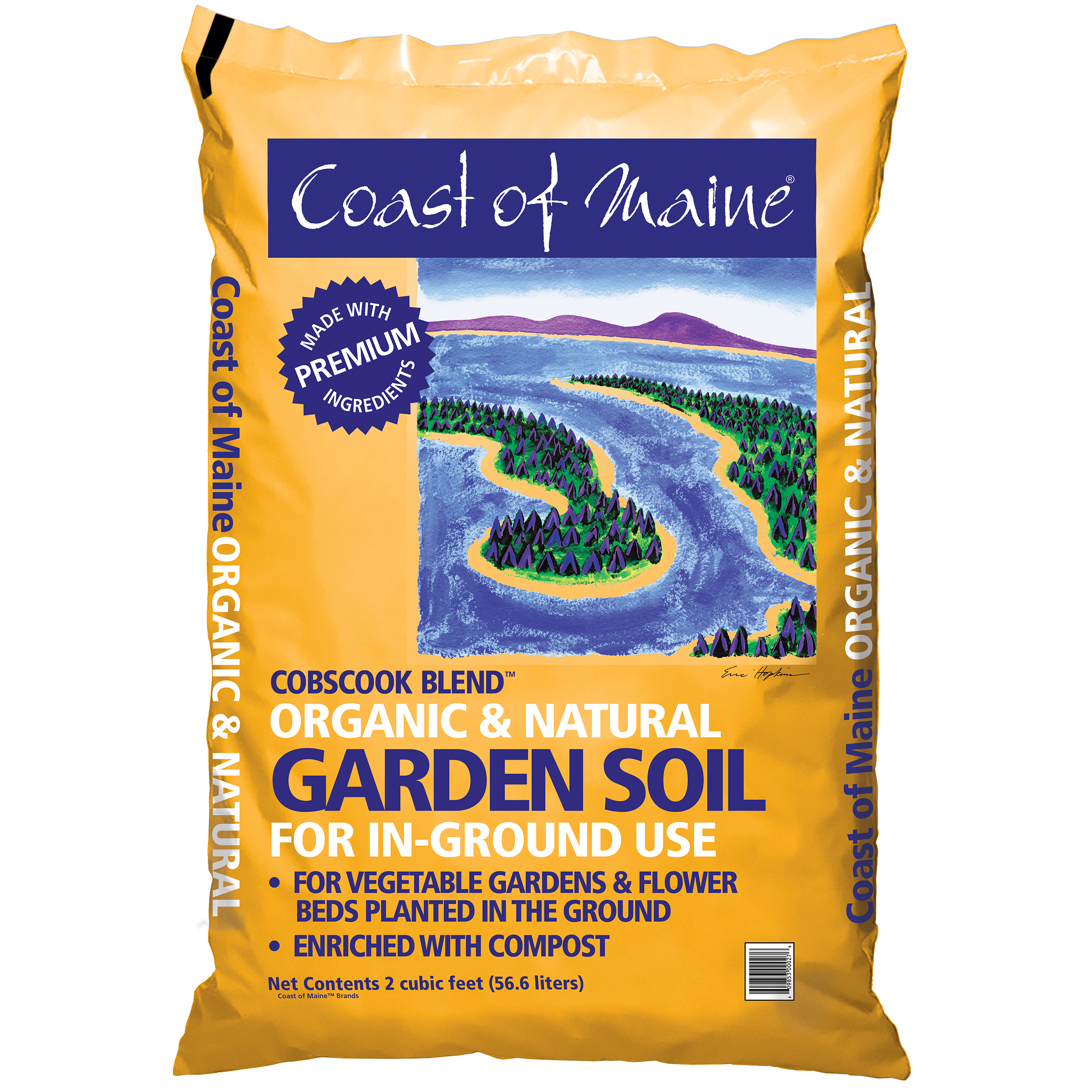Coast of Maine Cobscook Blend Organic and Natural Garden Soil for In