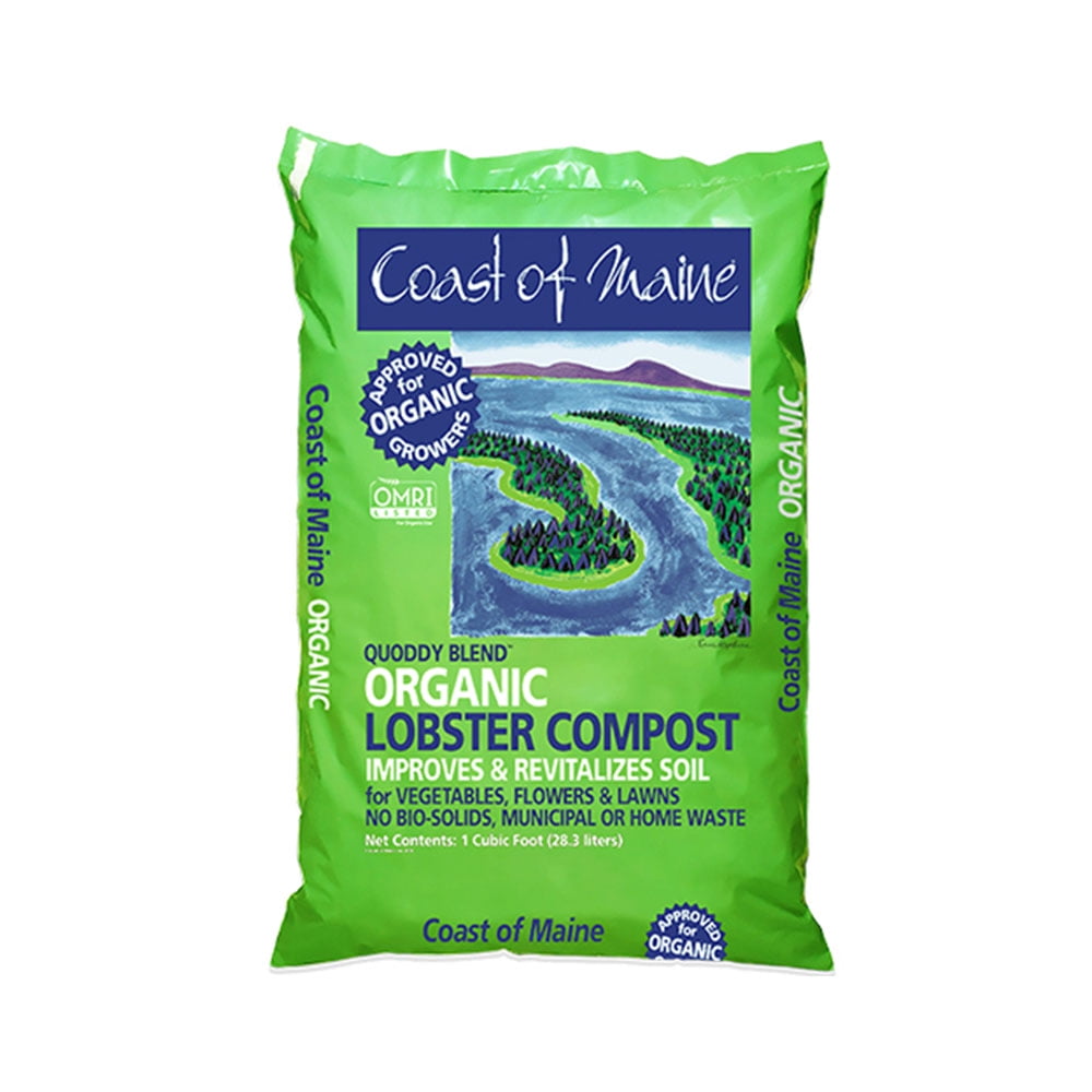 Coast of Maine OMRI Listed Quoddy Blend Lobster Compost Soil, 60 Pound Bag