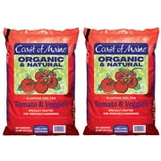 Coast of Maine OMRI Listed Tomato and Vegetable Plant Potting Soil Compost Blend for Container Gardens and Flower Pots, 20 Quart Bag 2 Pack
