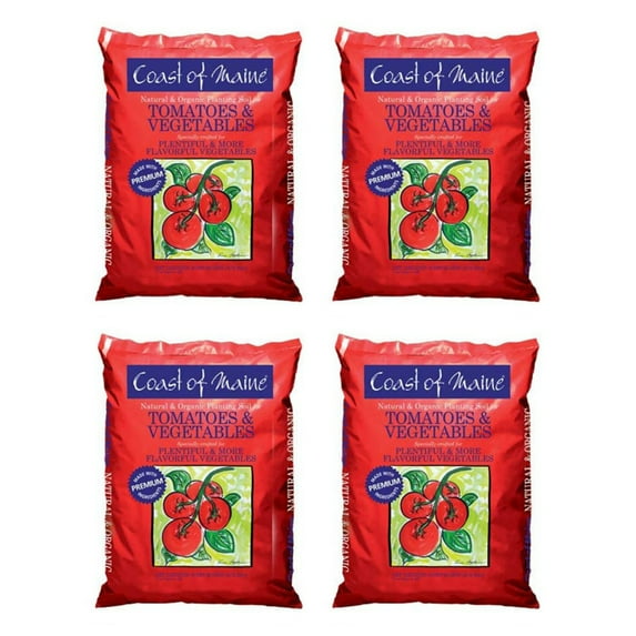 Coast of Maine OMRI Listed Tomato & Vegetable Planting Soil, 20 Qt (4 Pack)