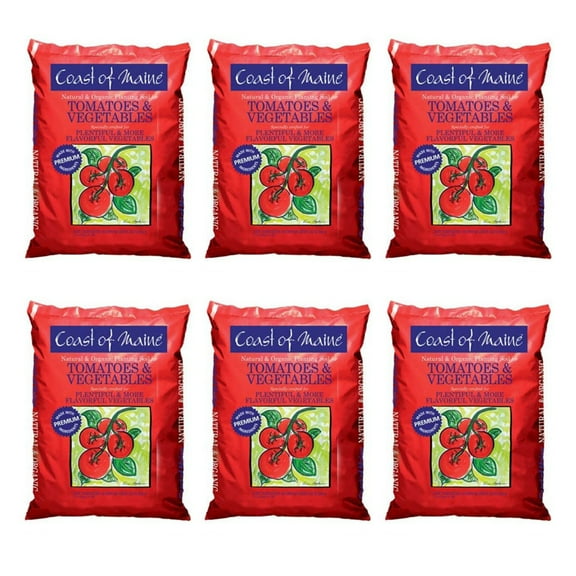 Coast of Maine OMRI Listed Tomato & Vegetable Planting Soil, 20 Qt (6 Pack)