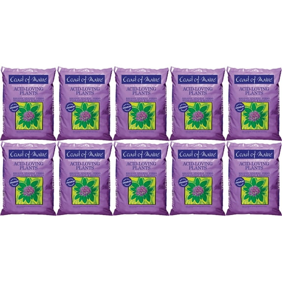 Coast of Maine Potting Soil for Acid Loving Plants, 20 Quart Bag (10 Pack)