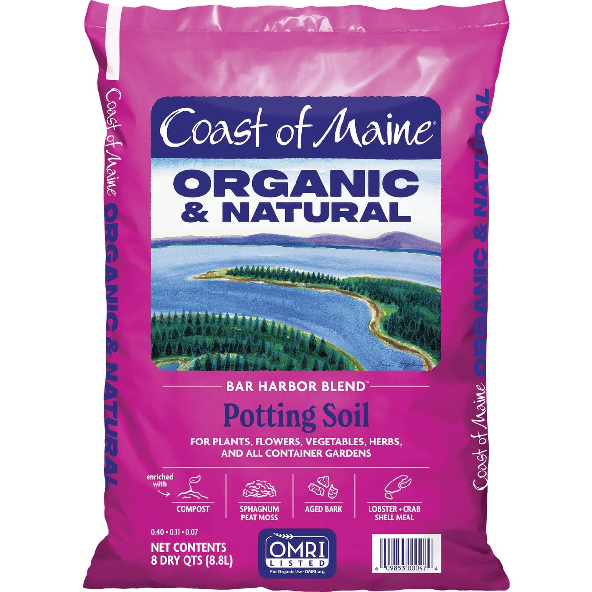 Coast of Maine - Premium Potting Soil - Bar Harbor Blend 16 QT