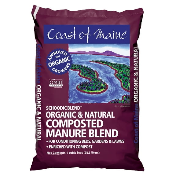 Coast of Maine Schoodic Blend Organic Cow Manure 1 cu ft 2 ft