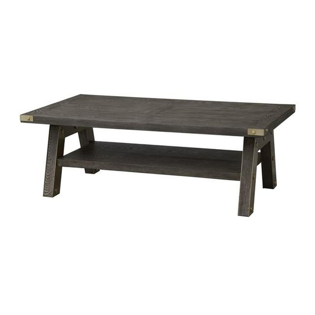 Coast to Coast 36577 18 x 51 x 27.5 in. Vista Cocktail Table&#44; Gold & Grey