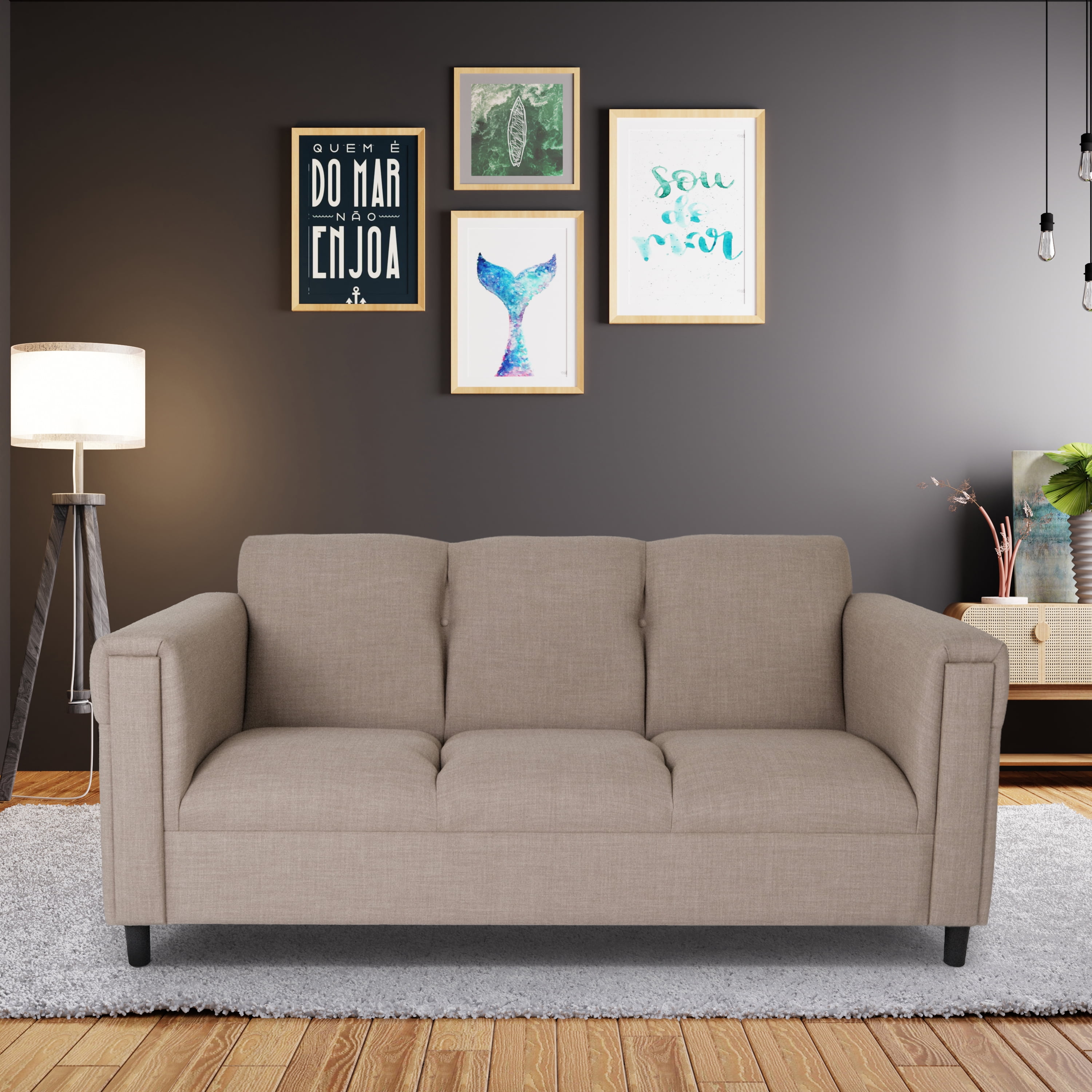 Coast to Coast Sofas Broadway Toast 3Seater Sofa for Living Room