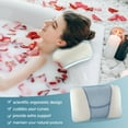 thumbnail image 1 of CoastaCloud Bath Pillow, Bathtub Spa Pillow with 4D Air Mesh Technology and 4 Suction Cups, Helps Support Head, Shoulder and Neck, Fits All Bathtub, Hot Tub and Home Spa, 1 of 7