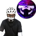 thumbnail image 1 of Coastacloud LED Voice Control Cool Mask Festival Flash Party Cosplay Supplies Wire Glowing Cold Light Mask for Night Riding - White, 1 of 6