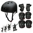 thumbnail image 1 of Coastacloud Skating Skateboard Sport Helmet + 6pcs Elbow Knee Wrist Pads Cycling Outdoor Sports for Youths Kids Children Teen Protective Gear Safety Scooter, 1 of 7