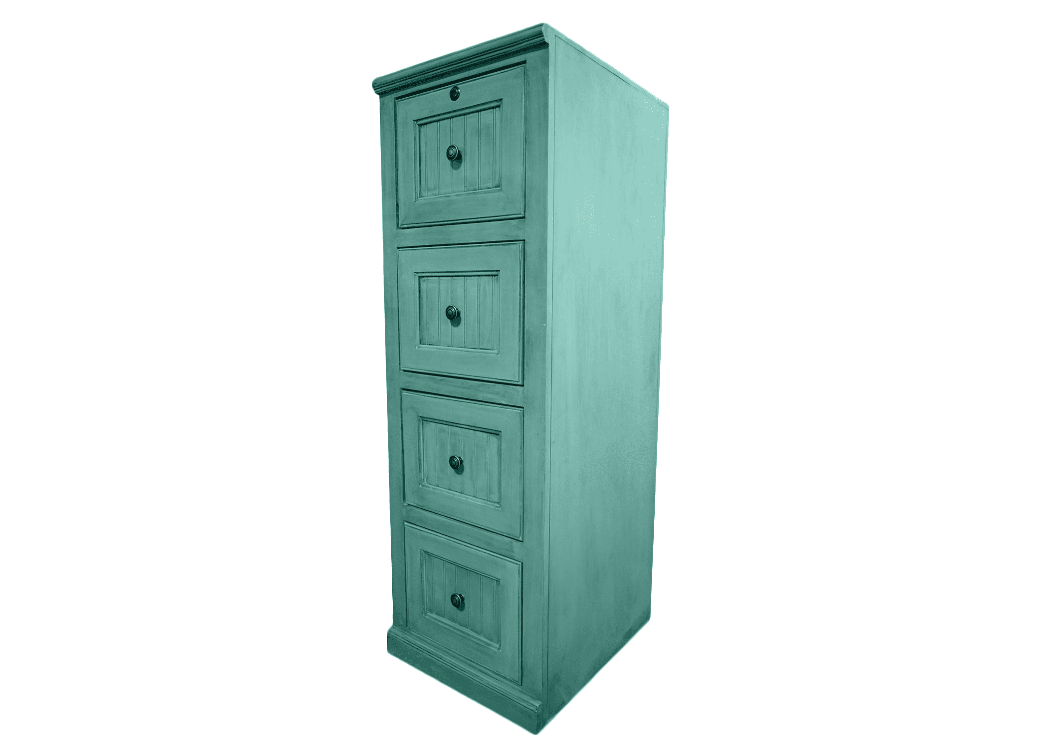 Coastal 4 Drawer File Cabinet