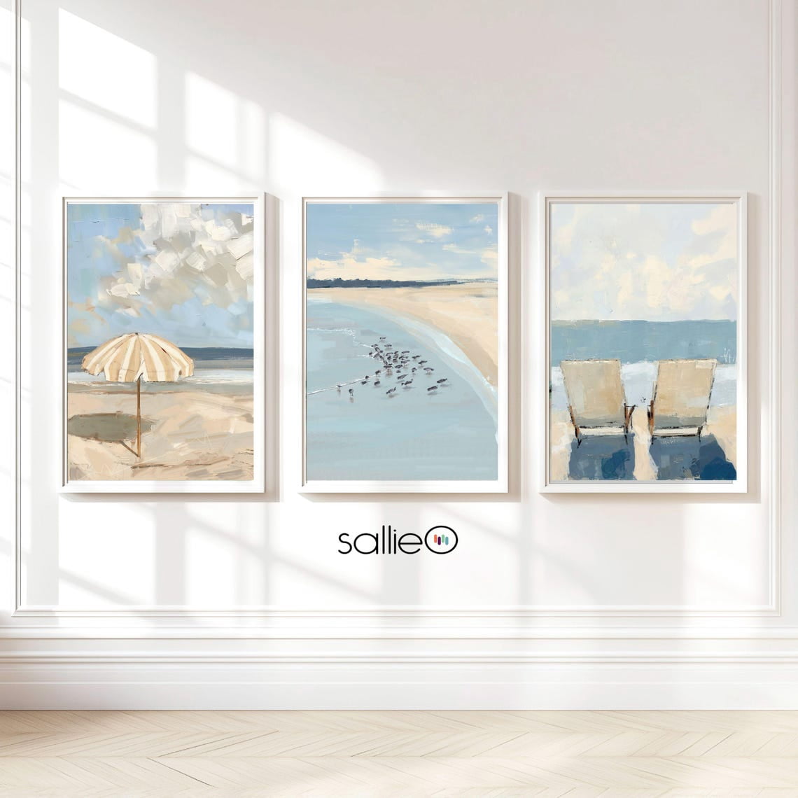 Abstract Nautical Graphics Coastal Abstract Prints Set Of 3, Soft Blue Sage Nautical Beach House ...