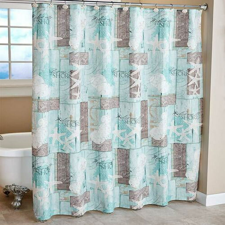 Coastal Bathroom Decor Collection Shower Curtain 