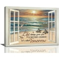 thumbnail image 1 of Coastal Bathroom Decor Wall Art Sea Turtle Pictures Wall Decor Beach Sunset Canvas Painting Prints Modern Artwork Home Decoration for Bathroom Bedroom Living Room 12"x16", 1 of 6