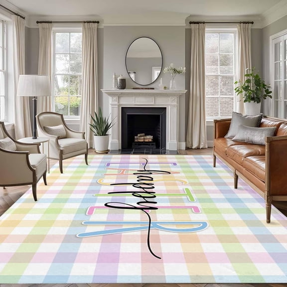 Coastal Beach Area Rug 5x7 Washable Rug Non Slip Ocean Shells Summer Sea Sunset Wave Large Area Rug Soft Stainresistant Indoor Floor Carpet for Living Room Bedroom Home Office Dining Room Nursery