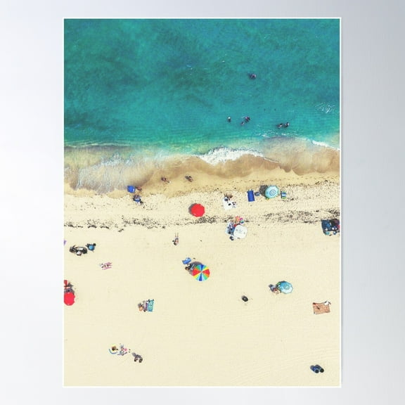 Coastal, Beach Art, Blue Water, Sea, Ocean Poster Wall Art, Modern Wall Decor For Living Room Bedroom, 8x12 UNFRAMED