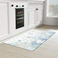 thumbnail image 1 of Coastal Beach Kitchen Mat,18 * 30 Inches Anti Fatigue Kitchen Rugs, Non Slip Cushioned Floor Mats for Kitchen Home Office, Blue, 1 of 6