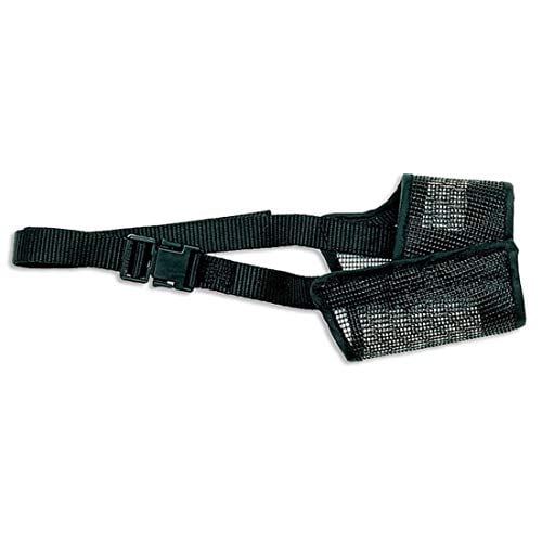 Coastal Best Fit | Adjustable Mesh Dog Muzzle, Black, 4"