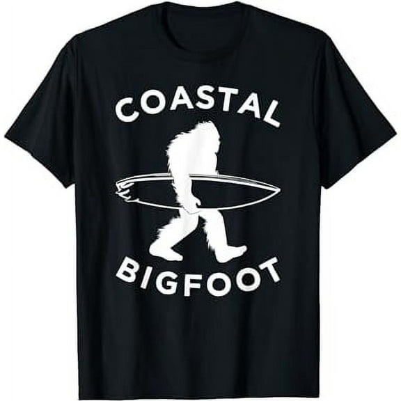 Coastal Bigfoot Surfing Tee Gift