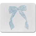 thumbnail image 1 of Coastal Blue Bow Mouse Pad, Blue Preppy Cute Girly Mouse Pads for Desk, Office Desk Accessories and Office Supplies, Coastal Square Mouse Pads for Gaming Working, 9×8 in, 1 of 6