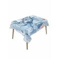 thumbnail image 1 of Coastal Blue Crab Table Cloth, Ocean Nautical Starfish Coral Wooden Waterproof Tablecloth for Rectangle Tables, Reusable Washable Fabric Table Cover for Restaurant Kitchen Dining Tables 52"x70", 1 of 6