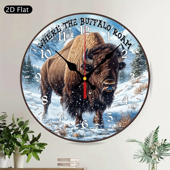 Coastal Blue Crab Welcome Round Wall Clock Beach House Nautical Silent Decor