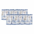thumbnail image 1 of Coastal Blue Curtain Valances for Windows, Kitchen Valance Window Treatments Panel 2 Pack, Ocean Nautical Lighthouse Starfish Anchor Rod Pocket Short Curtains for Bathroom Bedroom 60 x 18 Inch, 1 of 8
